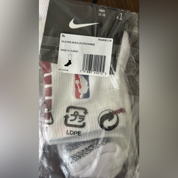 NWT Nike Men`s Elite NBA Grip Power Basketball ankle Socks - PSK656-108 - Picture 1 of 2